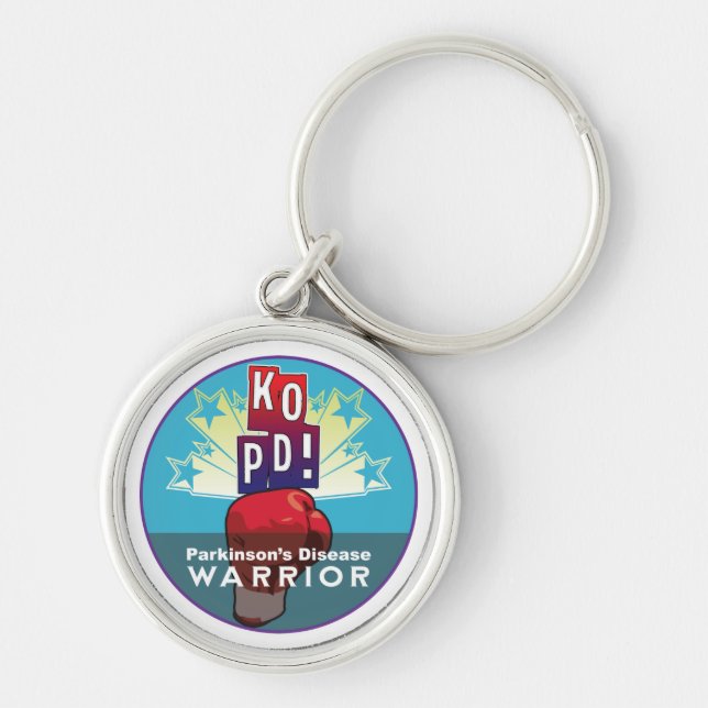 Parkinson's KO Warrior Keychain (Front)