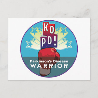 Parkinson's KO Warrior Postcard