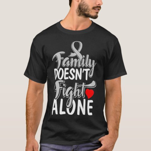 Parkinsons Raise Awareness Family Fight Ribbon T_Shirt