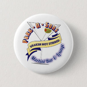 Parkinson's Shaken not Stirred round Button