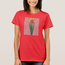 Parkinsons Strength Burst Tulip RednYellow T-Shirt