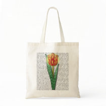 Parkinsons Strength Burst Tulip RednYellow Tote Bag