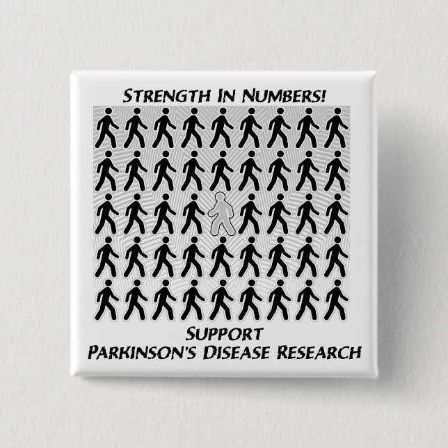 Parkinson's Strength In Numbers Button (Front)