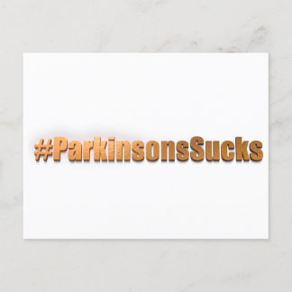 Parkinsons Sucks Hashtag Postcard