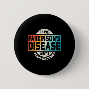 Parkinsons T Shirt Disease Awareness Survivor Gift Button