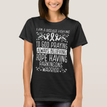 Parkinsons Warrior Disease Awareness Ribbon T-Shirt