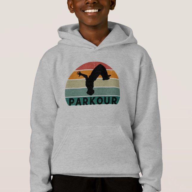 Parkour at dusk hoodie (Front)