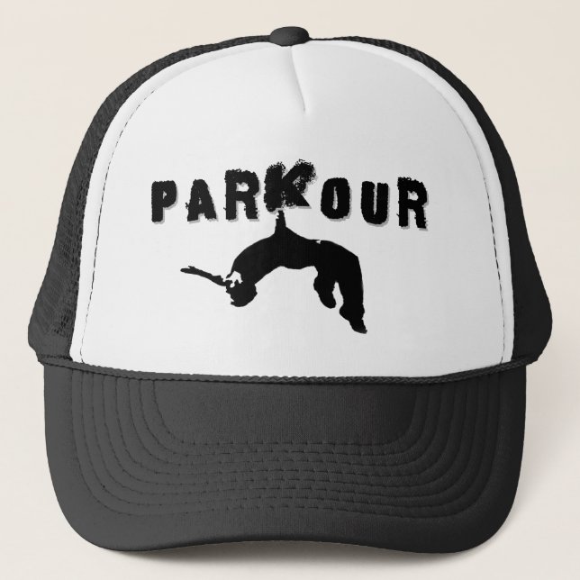 Parkour Athlete Trucker Hat (Front)
