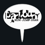 Parkour Cake Topper<br><div class="desc">Parkour - Run, Jump, Soar</div>