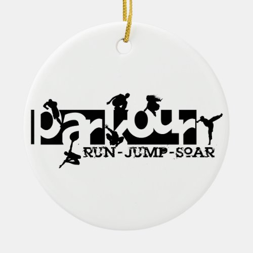 Parkour Ceramic Ornament