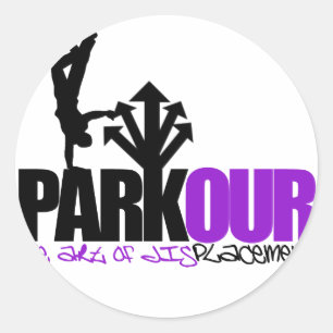 Parkour Classic Round Sticker
