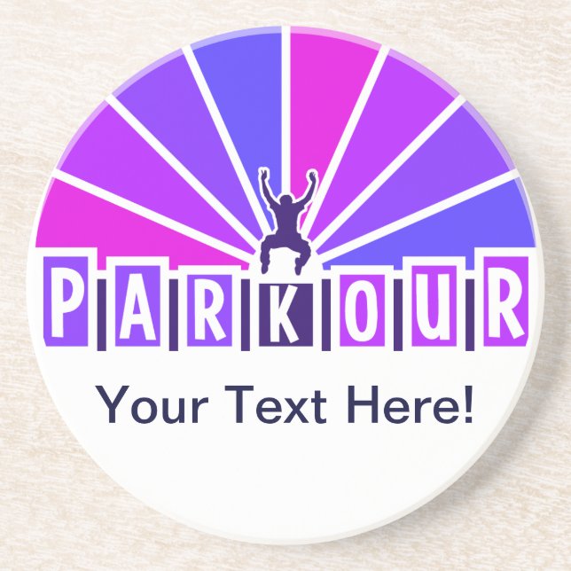 PARKOUR coaster, customize Drink Coaster (Front)