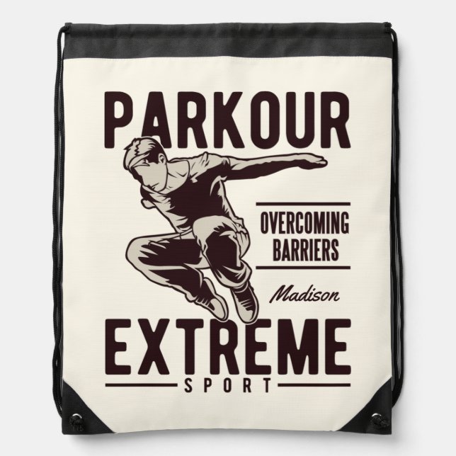 PARKOUR custom name backpack (Front)