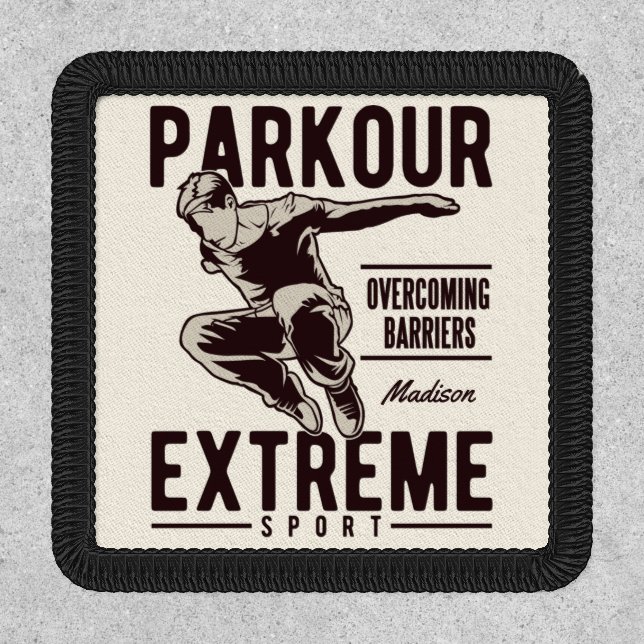 PARKOUR custom name Patch (Front)