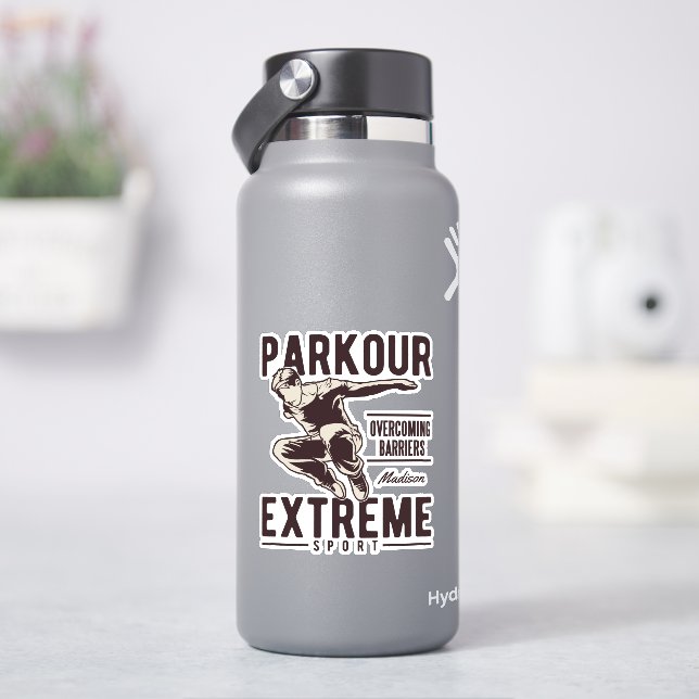 PARKOUR custom name Sticker (HydroFlask)