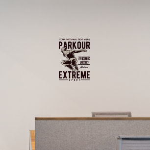 PARKOUR custom name & text Wall Decal