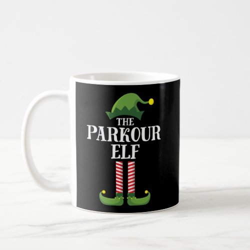 Parkour Elf Matching Family Group Christmas Party  Coffee Mug