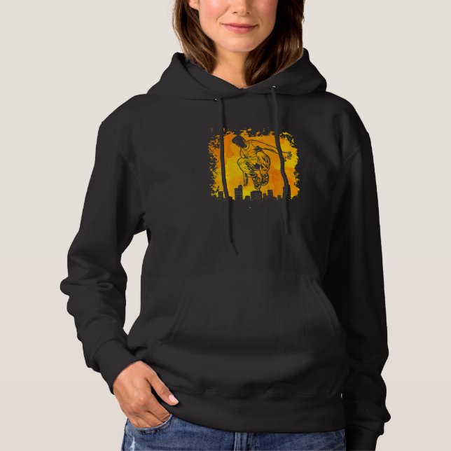 Parkour extreme athlete parkour runner funny sayin hoodie (Front)