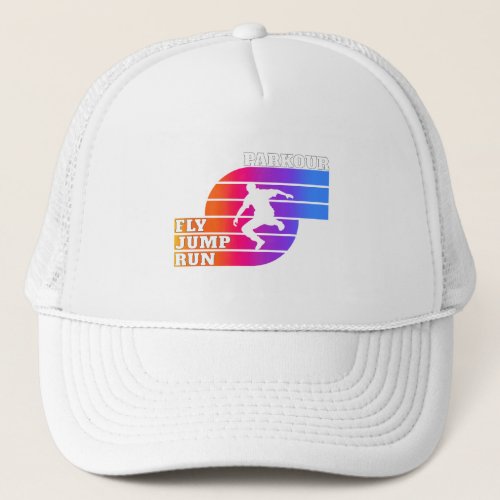 Parkour Fly Jump Run Trucker Hat