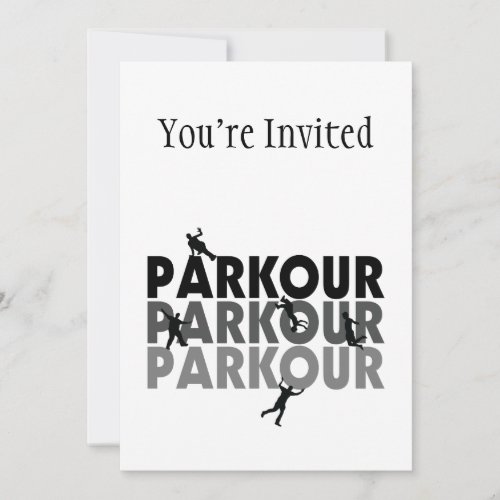 Parkour Free Running Invitation