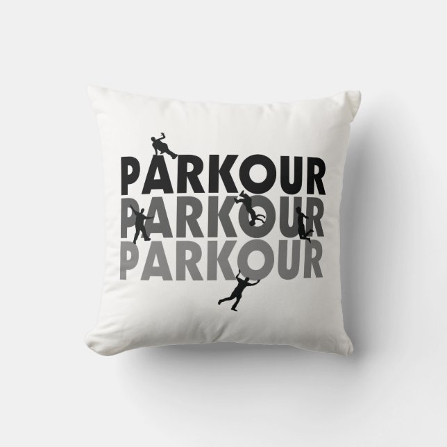 Parkour Free Running Throw Pillow (Front)