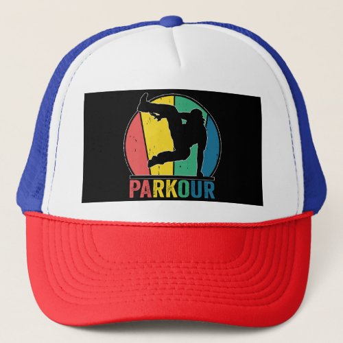 Parkour Free Running Training Traceur Retro  Trucker Hat