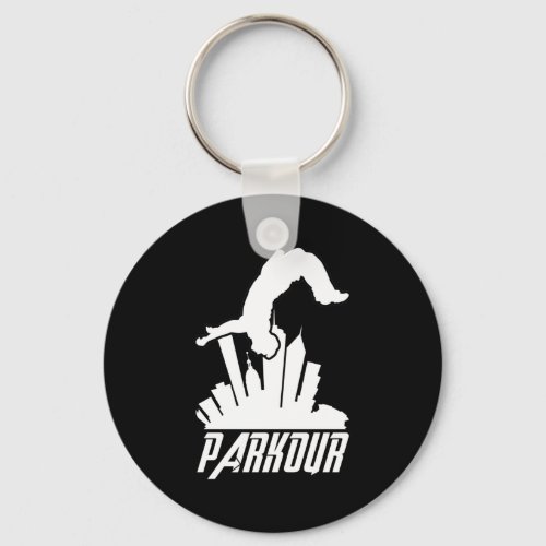 Parkour Freerunner Parkour Runner Keychain