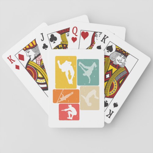 Parkour Freerunner Traceur Retro Freerunning Playing Cards