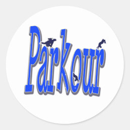 Parkour Freerunning Traceur Classic Round Sticker