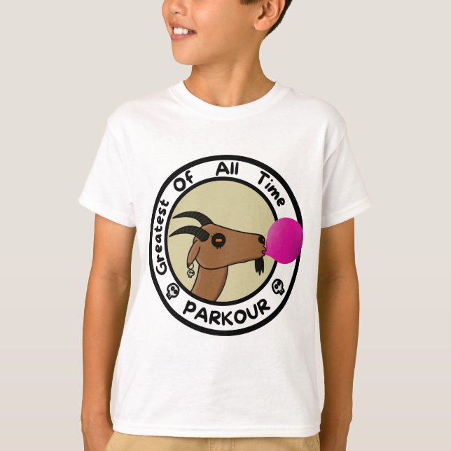 Parkour Goat - Greatest of all time T-Shirt (Front)