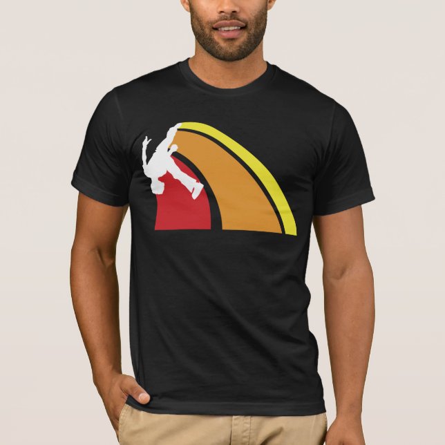 parkour lines warm colors T-Shirt (Front)