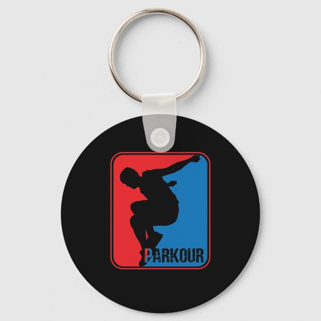 parkour logo keychain (Front)