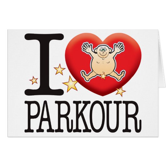 Parkour Love Man Cards (Front Horizontal)