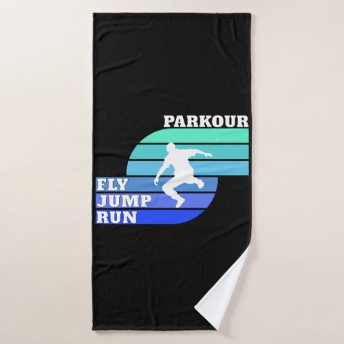 Parkour Master City Challenges Bath Towel