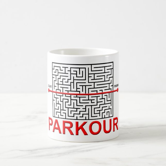 Parkour Maze Funny Mug (Center)