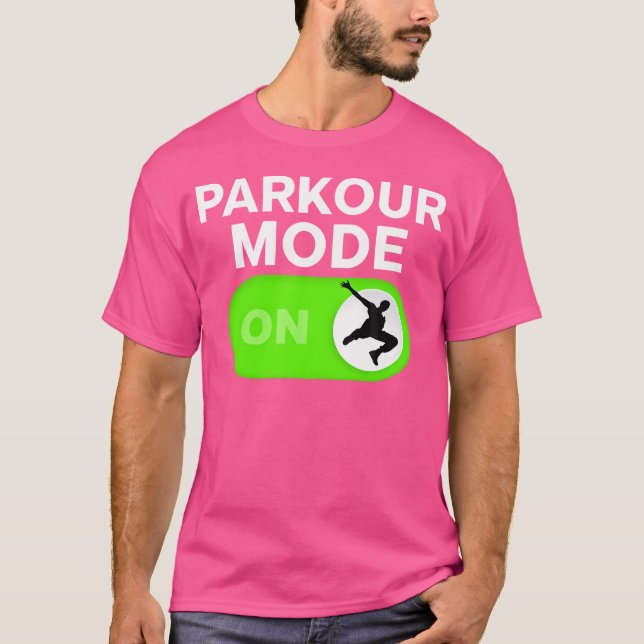 Parkour Mode On Freerunning Silhouette Boys T-Shirt (Front)