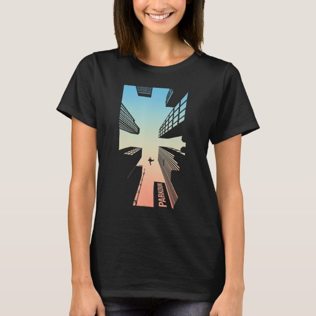 Parkour Obstacle Course Kids Freerunning Shoes Gym T-Shirt (Front)