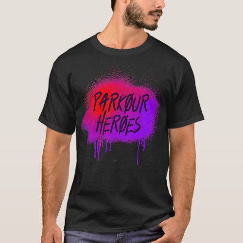 PARKOUR PARKOUR Heroes Outdoor activity Urban spor T_Shirt