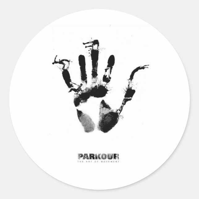 Parkour Poster Classic Round Sticker (Front)