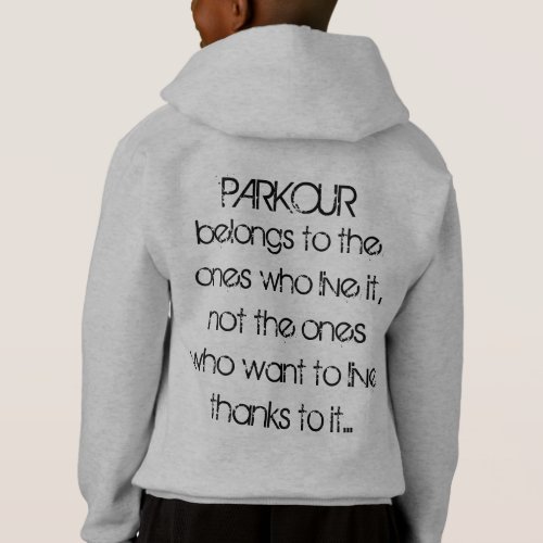 Parkour  quote hoodie