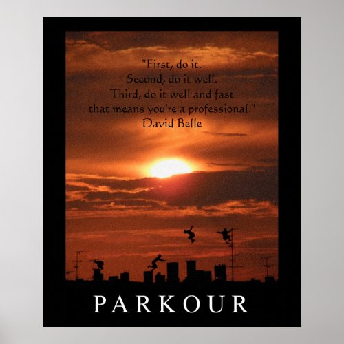 Parkour Quote Poster