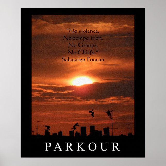 Parkour Quote Poster (Front)