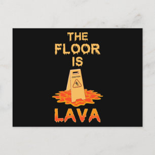 Parkour The Floor is Lava Postcard
