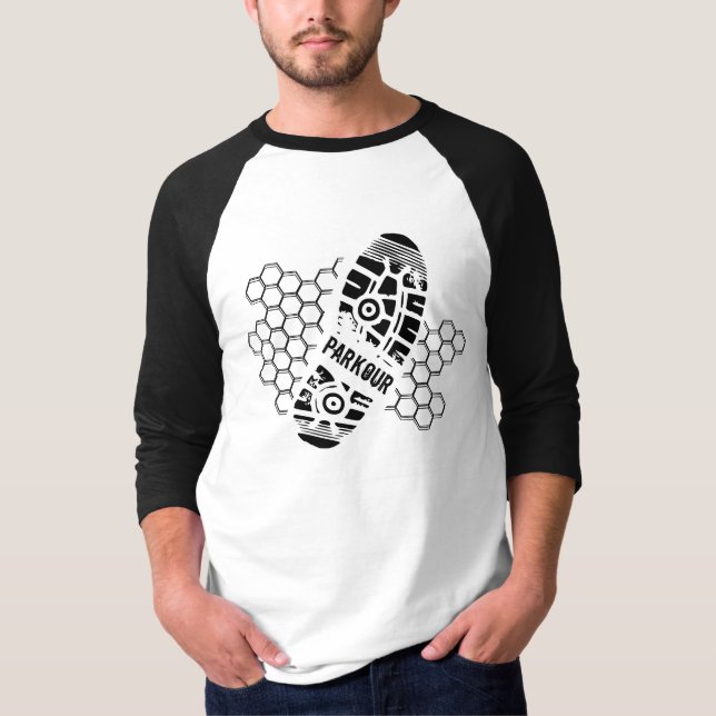 Parkour Training Footprint T-Shirt (Front)