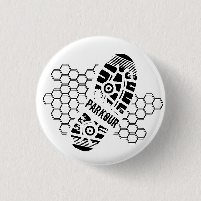 Parkour Training Pinback Button (Front)