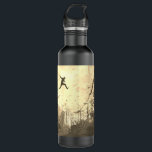 Parkour Urban Free Running Free Styling Art Sepia Stainless Steel Water Bottle<br><div class="desc">A modern artist's impression of parkour being practiced in an urban back street in sepia tones.</div>