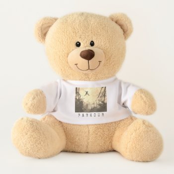 Parkour Urban Free Running Free Styling Art Sepia Teddy Bear by EvcoStudio at Zazzle
