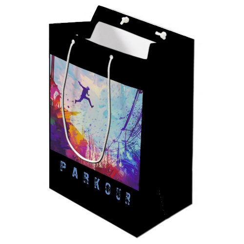 Parkour Urban Free Running Free Styling Sports Art Medium Gift Bag