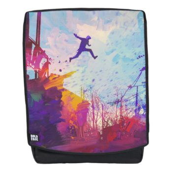 Parkour Urban Free Running Freestyling Modern Art Backpack by EvcoStudio at Zazzle