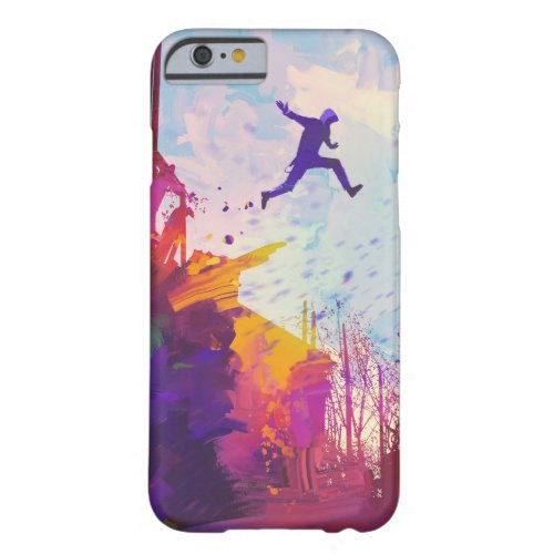 Parkour Urban Free Running Freestyling Modern Art Barely There iPhone 6 Case